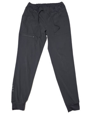 Heartsoul Break On Through Jogger Scrub Pants Womens Small S Gray Pewter HS030